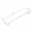 Furniture of America Cyprinus Industrial Metal TV Bridge in Antique Black