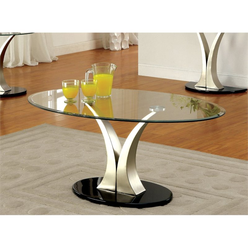 Coffee Table Set In Satin Plated, Best Coffee Table Sets