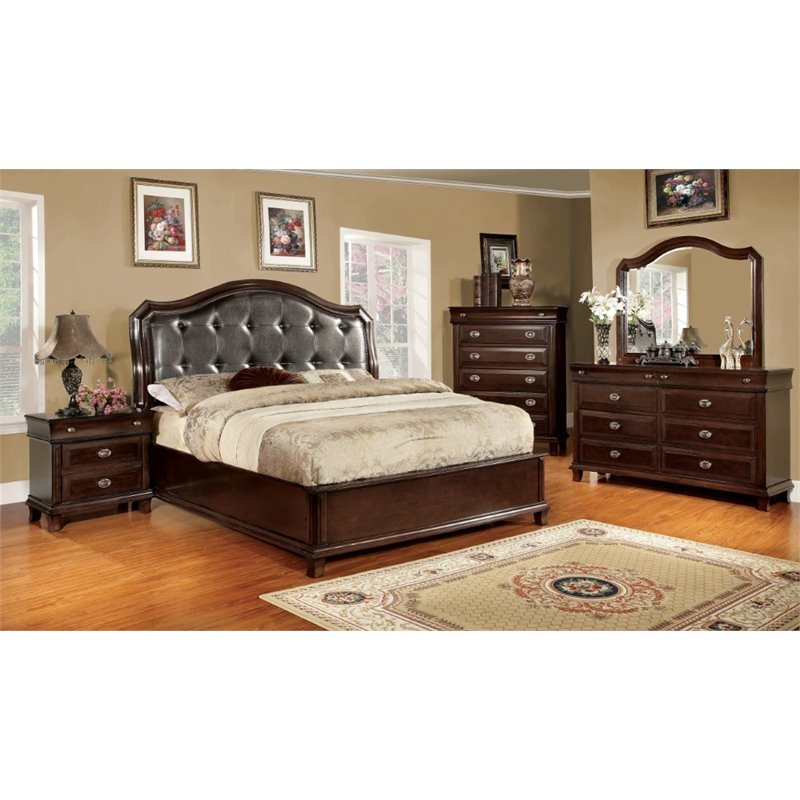 Furniture of America Semptus 4 Piece California King Bedroom Set IDF7065CK4PC Furniture of America Semptus 4 Piece California King Bedroom Set IDF7065CK4PC