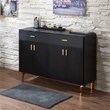 Furniture of America Coloma Wood 2-Drawer Buffet Server in Black and Rose Gold