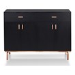 Furniture of America Coloma Wood 2-Drawer Buffet Server in Black and Rose Gold