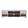Furniture of America Micah Modern Wood TV Stand with Casters in Multi-color