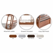 Furniture of America Tomi Wood Twin over Full Storage Bunk Bed in Oak