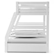 Furniture of America Tomi Wood Twin over Full Storage Bunk Bed in White