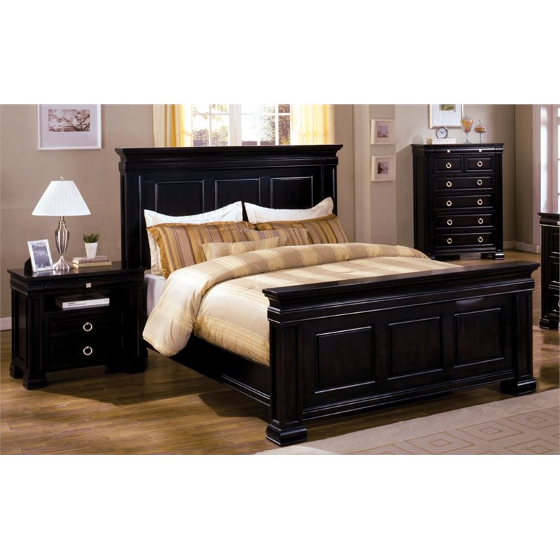 Furniture Of America Conway 3 Piece California King Bedroom Set In Espresso