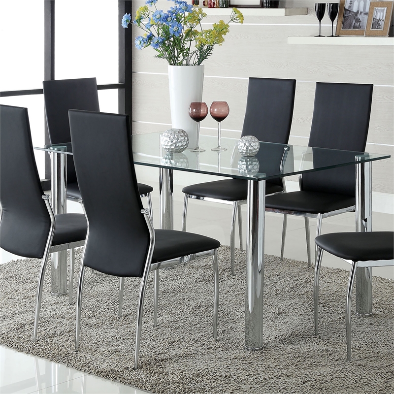 Glass dining table online set online