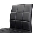 Furniture of America Poipen Faux Leather Dining Chairs in Black (Set of 2)