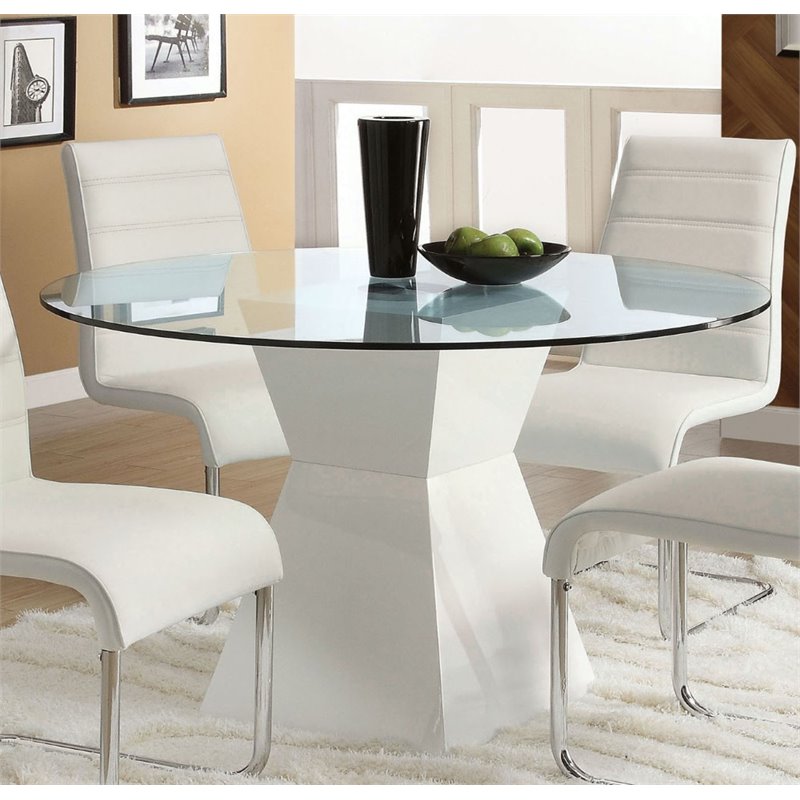Round Glass Top Dining Table, Round Glass Top Dining Table And Chairs