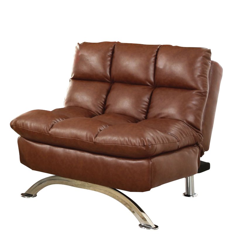 Furniture Of America Preston Faux, Leather Futon Chair