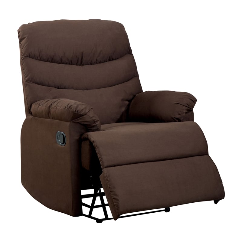 plush microfiber recliner