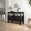 Furniture of America Mendota Wood Buffet Table with Wine Rack in Espresso
