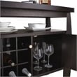 Furniture of America Mendota Wood Buffet Table with Wine Rack in Espresso