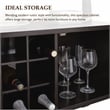 Furniture of America Mendota Wood Buffet Table with Wine Rack in Espresso