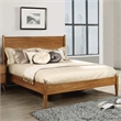 Furniture of America Belkor Solid Wood King Platform Bed in Oak