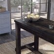 Furniture of America Sinuata Rustic Wood Pub Table in Antique Black