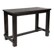 Furniture of America Sinuata Rustic Wood Pub Table in Antique Black