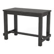 Furniture of America Sinuata Rustic Wood Pub Table in Antique Black
