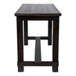 Furniture of America Sinuata Rustic Wood Pub Table in Antique Black