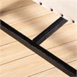 Furniture of America Sinuata Wood Padded Counter Height Bench in Antique Black