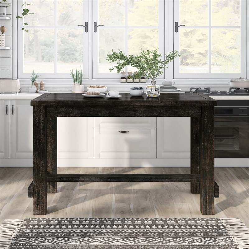 Furniture of America Sinuata Wood 60