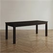 Furniture of America Sinuata Wood Rectangle Dining Table in Antique Black