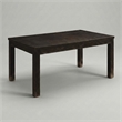 Furniture of America Sinuata Wood Rectangle Dining Table in Antique Black