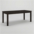 Furniture of America Sinuata Wood Rectangle Dining Table in Antique Black