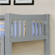 Furniture of America Edith Wood Full over Full Bunk Bed in Gray