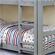 Furniture of America Edith Wood Full over Full Bunk Bed in Gray