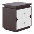 Furniture of America Reynard Contemporary Wood 2-Drawer End Table in Walnut