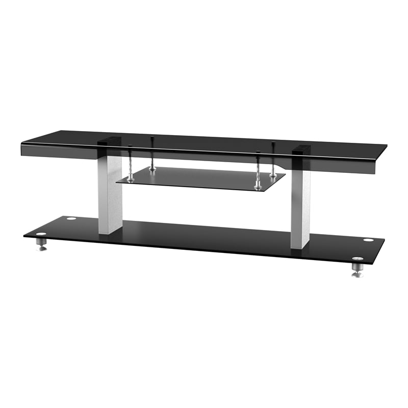 Furniture of America Collatta Contemporary Metal 60-inch TV Console in Black