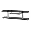 Furniture of America Collatta Contemporary Metal 60-inch TV Console in Black