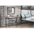 Furniture of America Gee Industrial Metal Wall Mirror in Antique Black