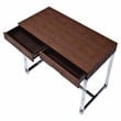 Furniture of America Romano Contemporary Metal 2-Drawer Console Table in Brown
