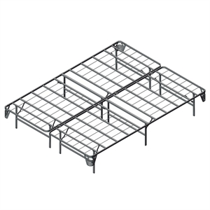 furniture of america polosa bed frame in silver