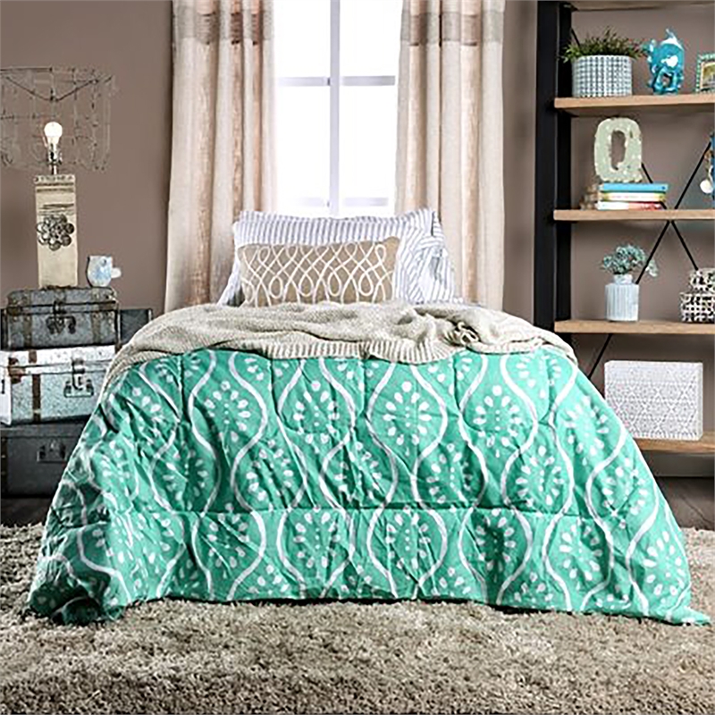 Furniture of America Polosa Transitional Metal Twin Bed Frame in Silver