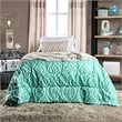 Furniture of America Polosa Transitional Metal Twin Bed Frame in Silver