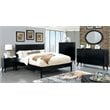 Furniture of America Belkor Mid-Century Modern Wood 4-Drawer Chest in Black