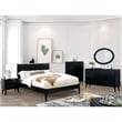 Furniture of America Belkor Mid-Century Modern Wood 4-Drawer Chest in Black