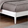 Furniture of America Belkor Solid Wood King Platform Bed in White