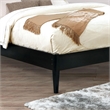 Furniture of America Belkor Solid Wood Queen Platform Bed in Black