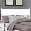 Furniture of America Belkor Solid Wood Queen Platform Bed in White