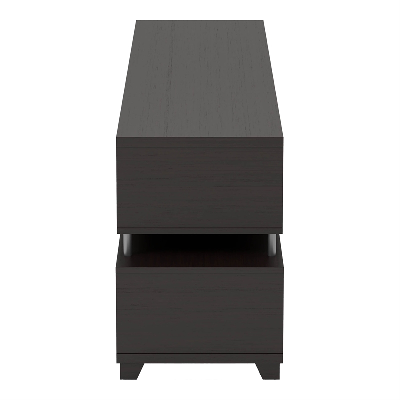 Furniture of America Eliana Wood Multi-Storage TV Stand in Cappuccino