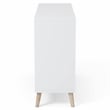 Furniture of America Vaughn Transitional Wood 10-Bottle Wine Rack in White