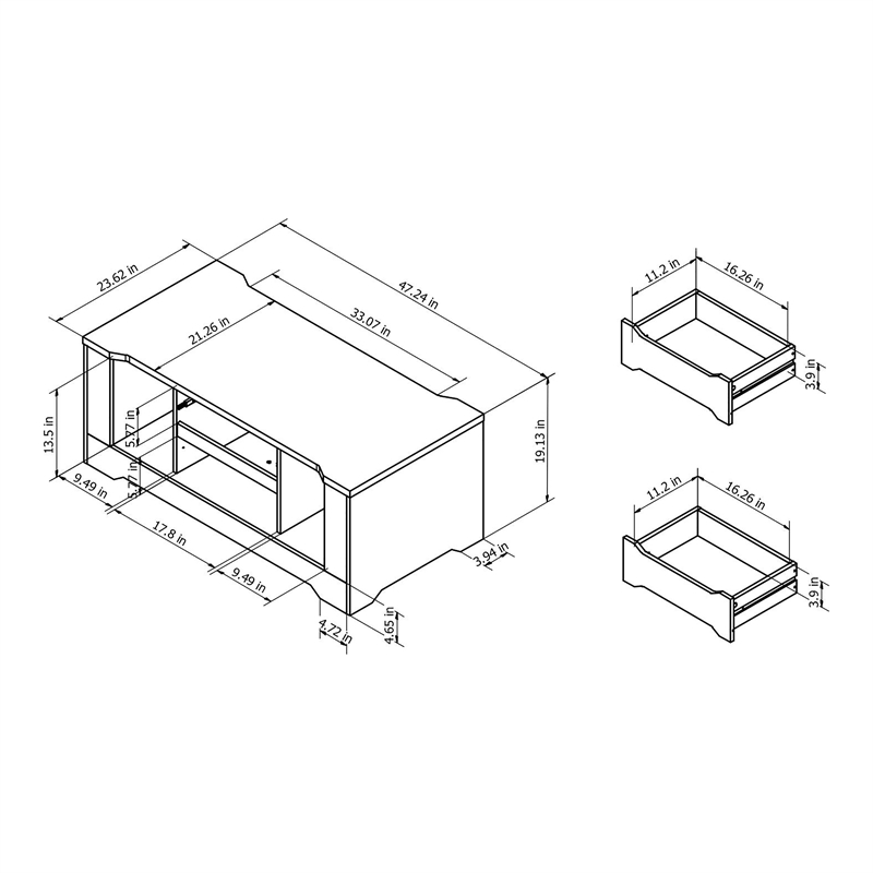 Furniture of America Sindra Contemporary Wood Storage Coffee Table in Espresso