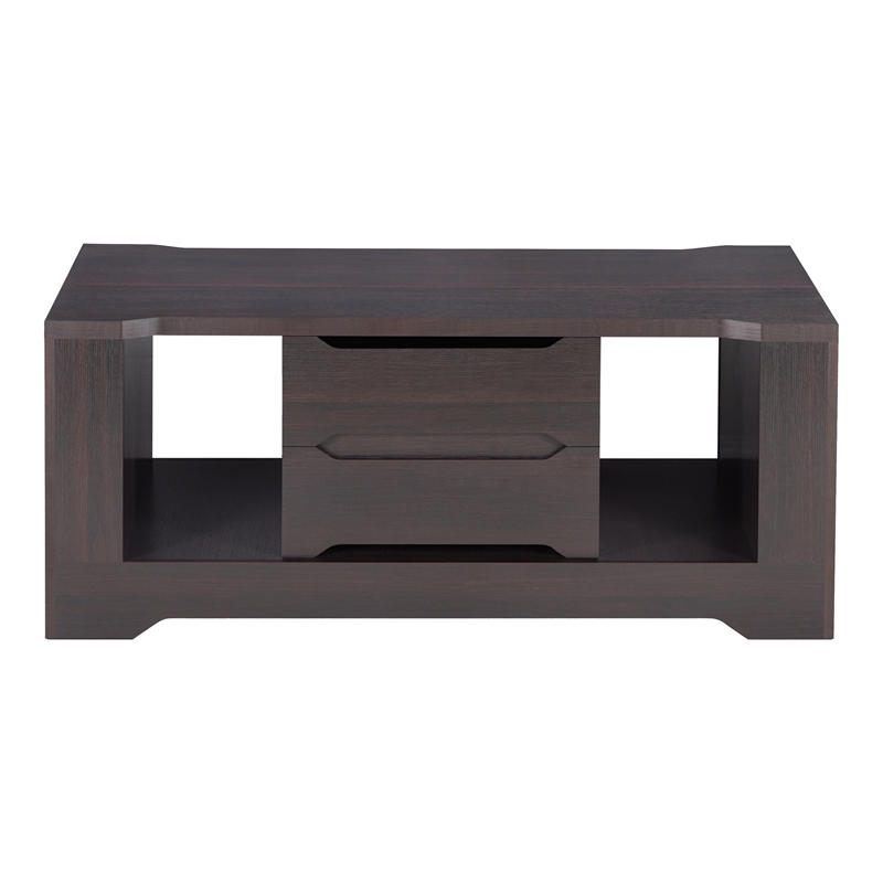 Furniture of America Sindra Contemporary Wood Storage Coffee Table in Espresso
