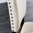 Furniture of America Elona Wood Nailhead Counter Stool in Cherry (Set of 2)