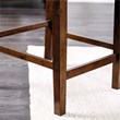 Furniture of America Elona Wood Nailhead Counter Stool in Cherry (Set of 2)