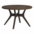 Furniture of America Mecca Mid Century Wood Round Dining Table in Gray