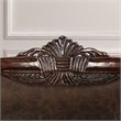 Furniture of America Eduard Traditional Faux Leather Cushioned Loveseat in Brown